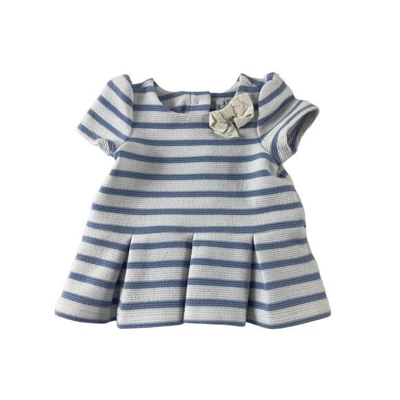Janie and Jack Other - Janie and Jack Striped Peplum Bow Short Sleeve Pullover Top Blouse 0-3 Months